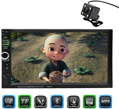CARED 7inch Car MP5 player,Touch screen,Universal double din,Car stereo receiver,Digital LCD Monitor,Rear View Camera,Bluetooth/MP3/USB/SD,wireless Remote