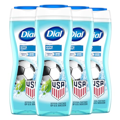 Dial Body Wash, Spring Water, Hydraclean Complex, 16 fl oz, 4 count