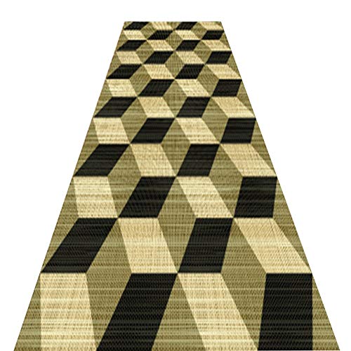 YANZHEN Hallway Runner Rugs Soft Suede Corridor Stair Carpet Non-Slip Blended Fabric, Multi-Size, Length Customized (Color : Beige, Size : 1.6 x 2m)