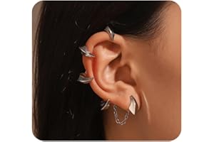 1 Pcs Punk Devil Ear Cuff Earrings for Women Men Gothic Dragon Claw Cartilage Ear Wrap Earring Vintage Non-Pierced Demon Earr