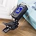 zhoule Guitar clip tuner, 360-degree rotating electronic digital tuner for acoustic and electric guitars, bass, violin mandolin, banjo, high-precision calibration, automatic shutdown.
