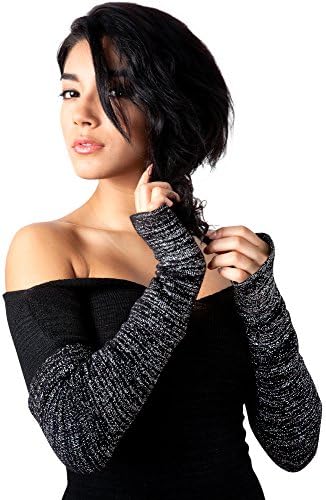 Bubble Gum Pink Arm Warmers Thumb Hole Sexy Fingerless Stretch Knit KD dance Soft Chic Must Have Accessory Made In USA