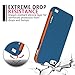 iPhone 5S Case, iPhone 5 Case, ELOVEN Slim iPhone SE Case Hybrid Anti-Scratch Impact Resistant Shockproof Protective Case Soft TPU & Hard PC Bumper Cover for Apple iPhone SE 5S 5 - Dark Blue