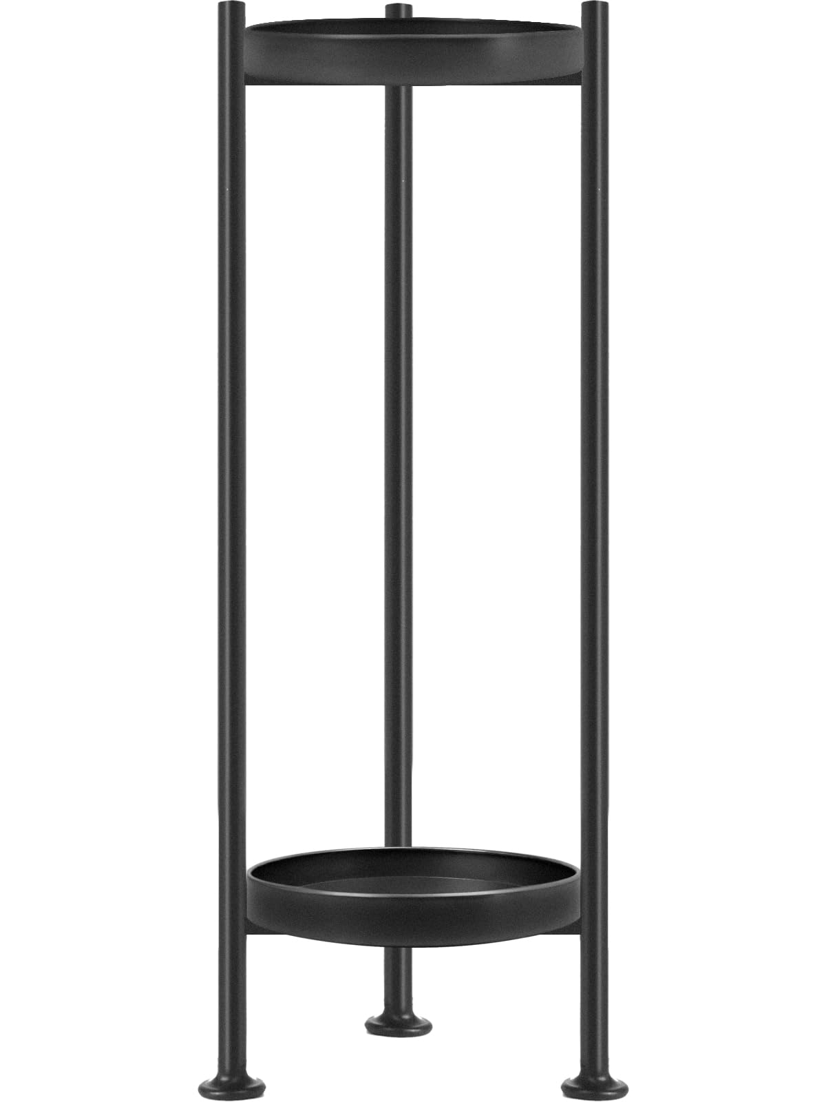 Photo 1 of Lilybud--lily Plant Stand Indoor Outdoor, 2 Tier Iron Plant Stand, 30'' Tall Pedestal Stand Outdoor, Metal Flower Stands for Indoor Plants, Balcony, Living Room