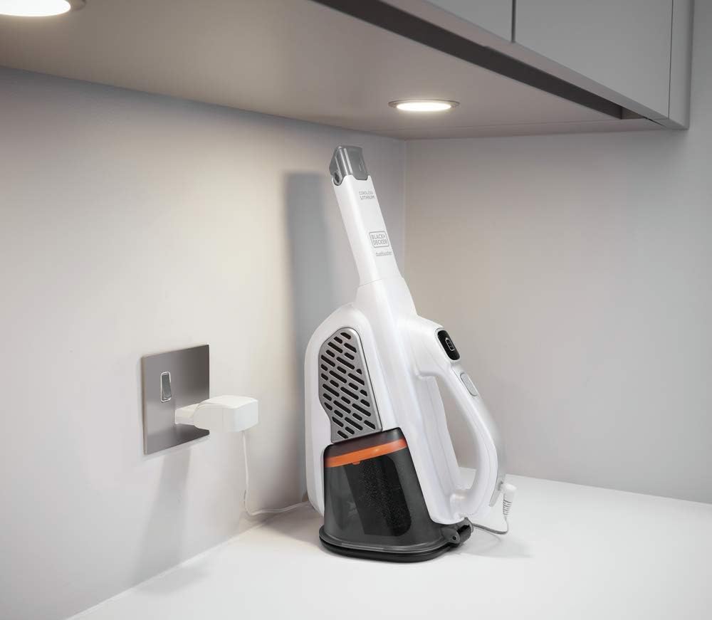 BLACK+DECKER dustbuster Handheld Vacuum, Cordless, AdvancedClean+, White (HHVK320J10): Home & Kitchen