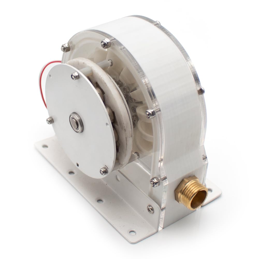 LeTkingok High-Efficiency Pelton Turbine, Impact Hydraulic Runner, Bucket Wheel, Multi-Purpose DIY Hydraulic Generator (B)