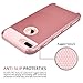 iPhone 7 Plus Case,iPhone 8 Plus Case,MagicMobile Slim Hybrid Rugged Protective Dual Layer [Shock Absorption] TPU with Hard [Anti Scratch] Polycarbonate Cute Case for Apple iPhone 7/8 Plus - Rose Gold
