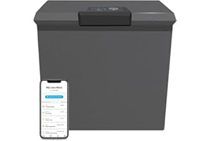 LOXX BOXX PARCEL PERFECT Loxx Boxx Smart Parcel Package Locker, LTE Cellular Mail Lock Box w/Wi-Fi and Bluetooth, Private Mailbox Locking Box for Deliveries, Grey, Large