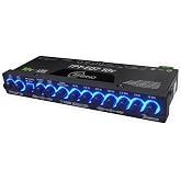 Timpano 7 band equalizer TPT-EQ7 10V High Voltage Line Driver 6 Channel RCA Output and Subwoofer Control and Crossover 1/2 Din Graphic Car Audio Eq with High Level Input