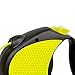 FLEXI Neon Retractable Dog Leash (Cord) 16 ft, Medium, Black/Neon (PN2.266.S NEO.15)
