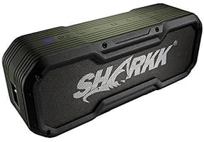 Sharkk COMMANDO Waterproof Bluetooth Speaker IP65 Outdoor Wireless Bluetooth Speakers with 24 Hour+ Battery Life