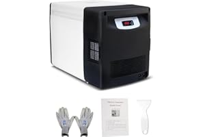 LABFENG 20L Ultra-Low Temperature Freezer-86°C Portable Lab Cryogenic Freezer 122 °F Countertop Refrigerator, Samples Flash Freezer for Laboratory Samples Storage,Scientific Research (20L-B)