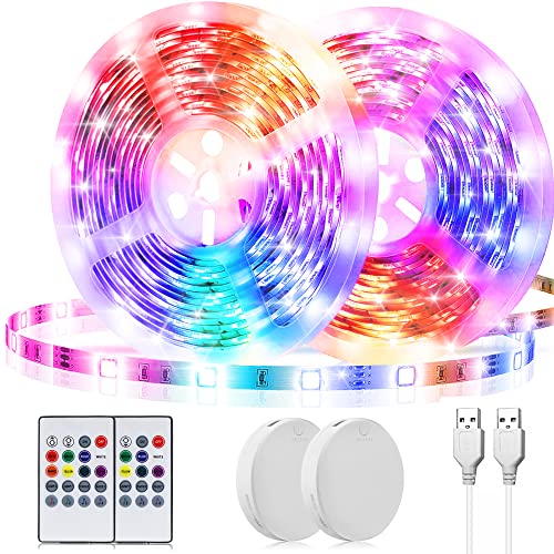orahon Battery Powered Led Strip Lights 13.12ft, Battery Operated Led