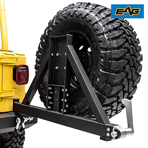 EAG Classic Rear Bumper with Tire Carrier Black Textured Fit for 8706
