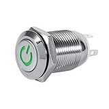 12mm 12V Car Power Push Button Switch, Waterproof