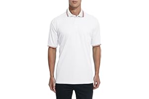 Thapower Men's Polo Referee Shirt Softball & Baseball Official Ref Shirt Umpire Jersey Costume Short Sleeve, Chest Pocket