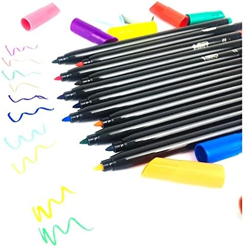 Intensity, Color Up, Pennarelli Colorati Punta Fine (0.8mm), per Libri da Colorare, Disegno e Appunti, Cancelleria Scuola, Set da 12 Unità