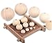R.FLOWER Natural Wood Beads Round Ball Wooden Loose Beads Unfinished Wood Spacer Beads for Craft-making 50pcs (25mm)