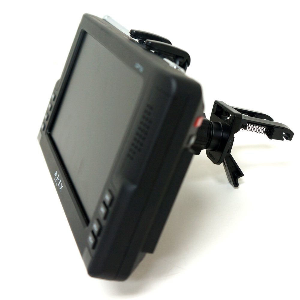 ChargerCity Exclusive Dual Spring Lock Universal 7" GPS & Tablet Vent Mount for Garmin Nuvi 2797 2757 Magellan Roadmate 1700 9020 9055 LM MU GPS Navigator