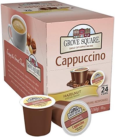 Grove Square Cappuccino, Hazelnut, 96 Single Serve Cups