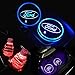 Auto Sport 2PCS LED Cup Holder Mat Pad Coaster with USB Rechargeable Interior Decoration Light Fit Ford Accessories
