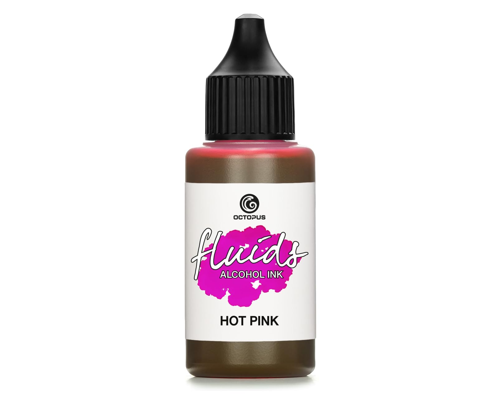 30ml Fluids Alcohol Ink HOT Pink for Fluid Art and Resin, Pink