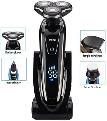 BEMAGSA Power Series Rotary Shaver,Wet and Dry Men's Electric Razor,Razors, Electric Foil Shaver,4-in-1,BRQ1280