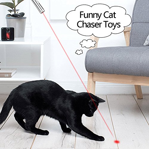 Tacobear 2PCS Cat Toys 3 in 1 USB Charging Catch Interactive LED Light Exercise Cat Training Tool