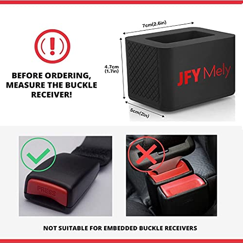 Car Seat Belt Buckle Holder Guard for Kids & Adults Soft Silicone Cover Helper Keeps Receiver