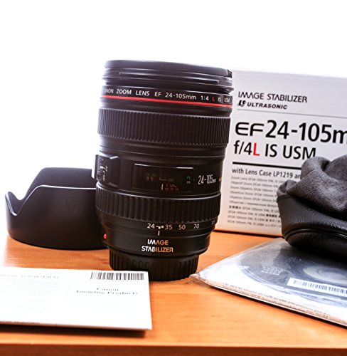 Canon EF 24-105mm f/4 L IS USM Lens for Canon EOS SLR Cameras - White Box (Bulk Packaging)