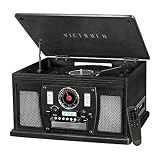 Victrola Navigator 8-in-1 Classic Bluetooth Record Player with USB Encoding and 3-speed Turntable