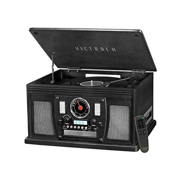 Victrola 8 En 1 Tocadiscos 3 Veloc. C/ Btooth Usb Cd Remoto