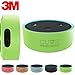 Silicone Case for Amazon Echo Dot with 3M Wall Mount Pad [No Drills] by Cuvr (Green)