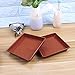 Yardwe 10 PCS Square Plastic Plant Saucer Tray Plant Pot Saucer Flower Pot Tray for Garden Potted Water Drips and Soil 5.9 x 5.9 x 1.1 Inch (Red)thumb 3
