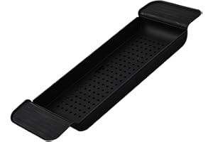 Bath Caddy Tub Table, Stable Bathtub Tray Breathable Expandable Bathtub Tray Phone Stand and Adjustable Book Reading Rack, Ta