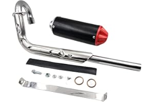 ZTDZZH RED 28mm Exhaust Muffler Fit SSR SDG CRF XR TTR 50cc 70cc 90cc Pit Dirt Bike