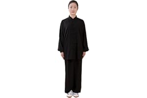 Kung Fu Uniform Women Cotton Silk Tai Chi Suit Kung Fu Wushu Martial Arts Uniform Performance Jacket Pants Exercise Clothing(