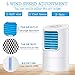 GREATSSLY Portable Air Conditioner Fan, Mini Personal Evaporative Air Cooler Small Desktop Cooling Fan with 7 Colors LED Lights, Super Quiet Personal Table Fan Mini Evaporative Air Circulator Cooler