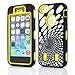 Electroplating Hollow Pattern PC Case Hard Back Cover for iPhone 4S/4, Silver