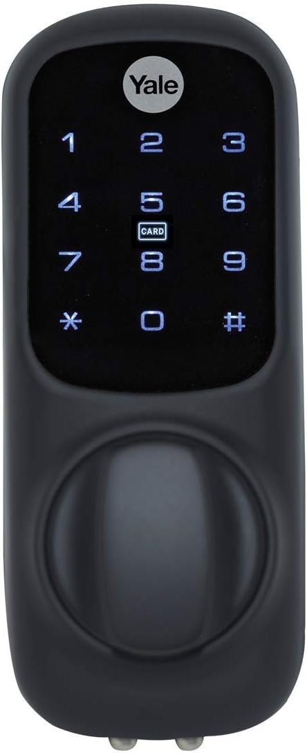 Yale Smart Living YD-01-CON-BL Keyless Smart Door Lock 60mm Backset Black