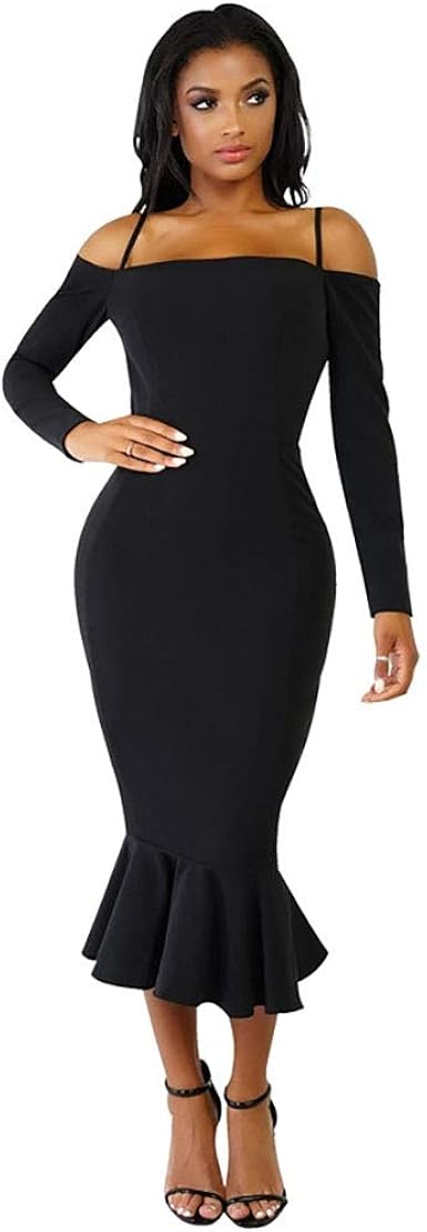 bodycon dress with ruffle bottom