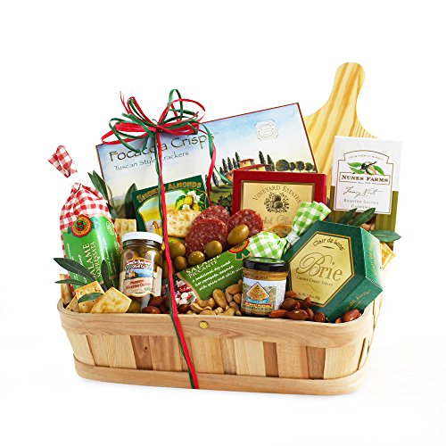 California Delicious Country Picnic Meat and Cheese Basket