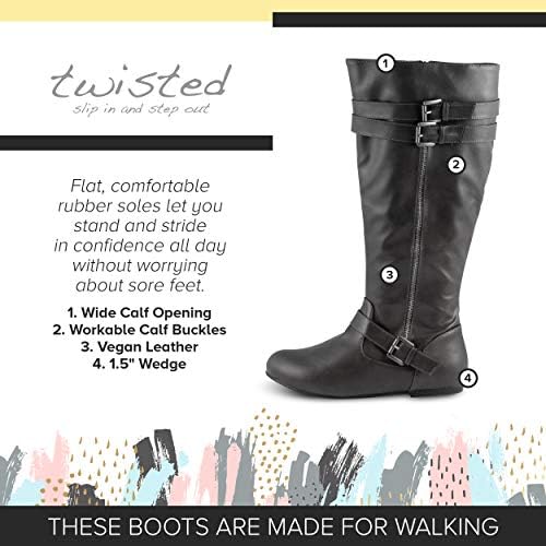 vegan wide calf boots