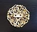 Your Perfect Gifts 40 pcs Gold Rhinestone Brooches Set Crystal Wedding Invitation Brooch Bouquet Wholesale Lot AMBR664