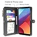 Galaxy S8 Active Case, Linkertech Premium Leather Flip Zipper Wallet Case Cover with Stand Feature & Card Holder & Wrist Strap for Samsung Galaxy S8 Active (Black)