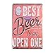 ROSENICE Metal Sign Tin Poster Beer Theme Vintage Sign Tavern Bar Pub Shop Retro 12