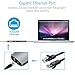 Tikko USB C Hub, USB C Adapter with Type C Charging Port, 3.5mm Audio/Mic 2in1, 4K HDMI, USB 3.0 SD/TF, 3 USB 3.0 Ports,1000M Ethernet Port, for MacBook Pro 2015/2016,Chromebook & More USB C Devices