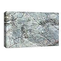 Canvas Wall Art - Celestial Beast Rock Painting - Canvas Prints Home Artwork Decoration for Living Room,Bedroom - 12x18 inches