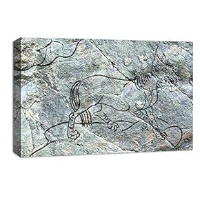 Canvas Wall Art - Celestial Beast Rock Painting - Canvas Prints Home Artwork Decoration for Living Room,Bedroom - 12x18 inches