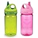 Nalgene Grip-N-Gulp Kids / Childrens Tritan 12oz Water Bottles - Blue and Pink Bundle Pack of Two Bottles. Each bottle is 7.5 Inches Tall by 3 Inches in Diameter (Blue and Pink)